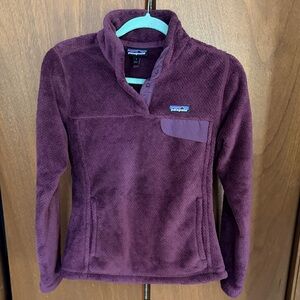 Patagonia Deep Purple Fleece Pullover Sweatshirt